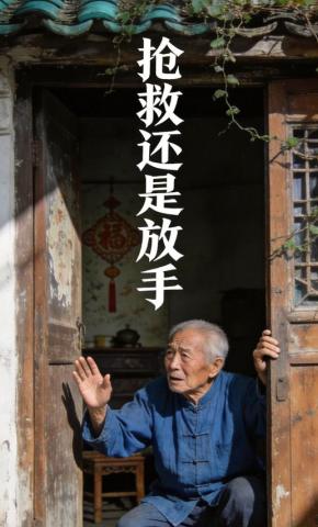 短剧《抢救还是放手》海报