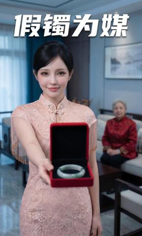 短剧《假镯为媒》海报