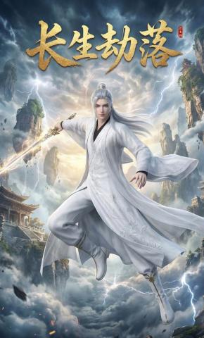 短剧《长生劫落》海报