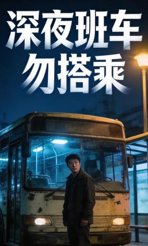 短剧《深夜班车勿搭乘》海报