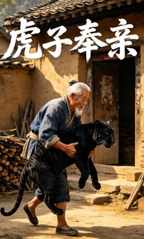 短剧《虎子奉亲》海报