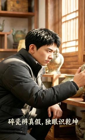 短剧《碎瓷辨真假，独眼识乾坤》海报