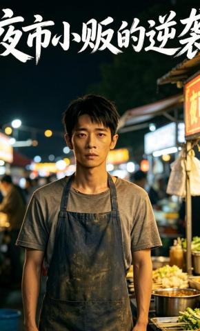 短剧《夜市小贩的逆袭》海报