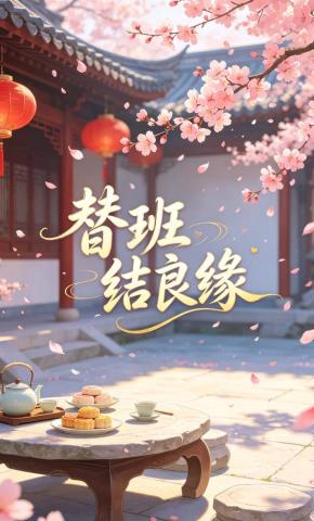 短剧《替班结良缘》海报