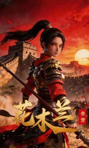 短剧《花木兰：无双》海报