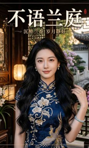 短剧《不语兰庭》海报