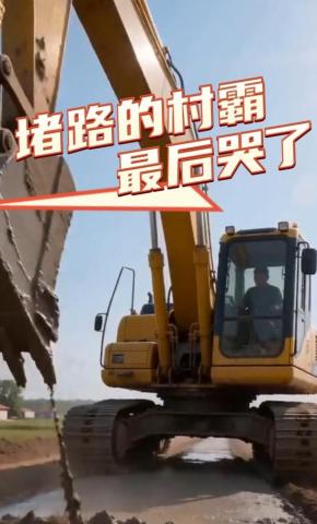 短剧《堵路的村霸最后哭了》海报