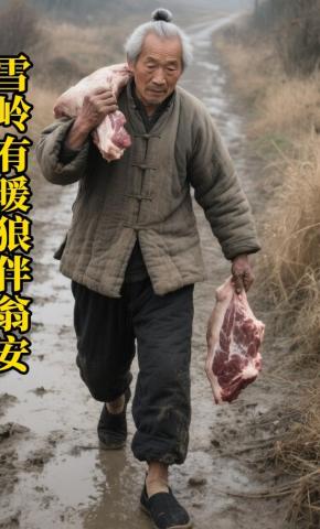 短剧《雪岭有暖狼伴翁安》海报