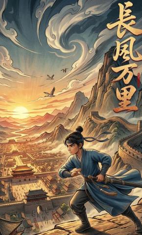 短剧《长风万里》海报
