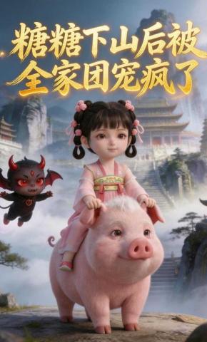 短剧《糖糖下山后被全家团宠疯了》海报