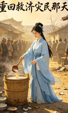 短剧《重回救济灾民那天》海报