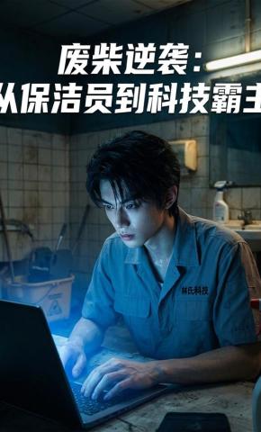 短剧《废柴逆袭：从保洁员到科技霸主》海报