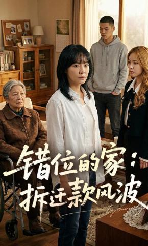 短剧《错位的家：拆迁款风波》海报