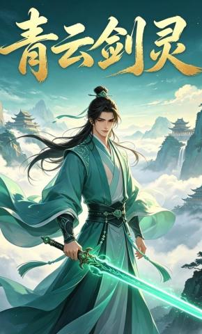 短剧《青云剑灵》海报