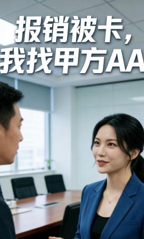 短剧《报销被卡，我找甲方AA》海报
