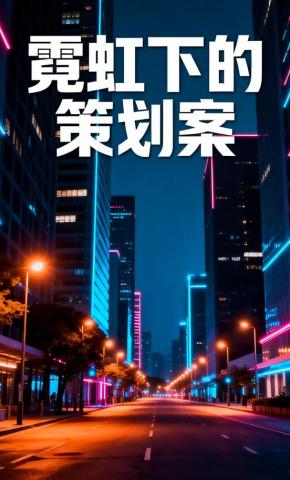 短剧《霓虹下的策划案》海报