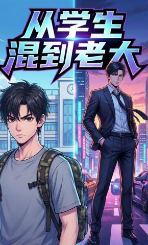 短剧《从学生混到老大》海报