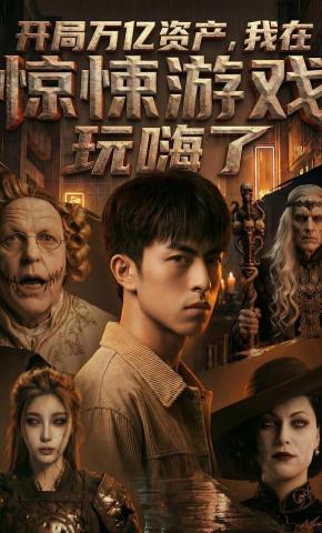 短剧《开局万亿资产，我在惊悚游戏玩嗨了!》海报