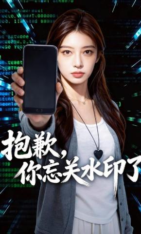 短剧《抱歉，你忘关水印了》海报