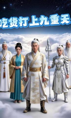 短剧《吃货打上九重天》海报