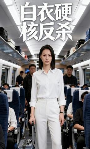 短剧《白衣硬核反杀》海报