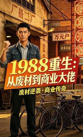 短剧《1988重生：从废材到商业大佬》海报