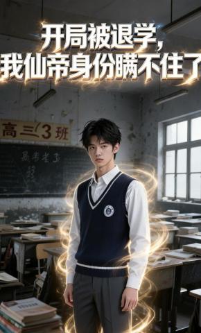 短剧《开局被退学，我仙帝身份瞒不住了》海报