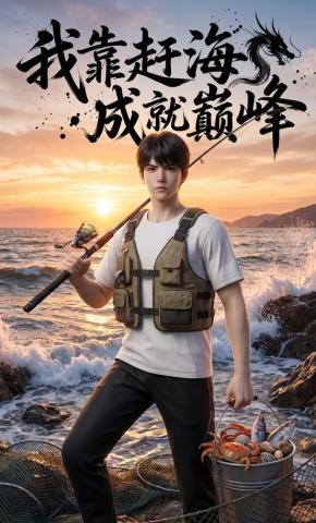 短剧《我靠赶海成就巅峰》海报