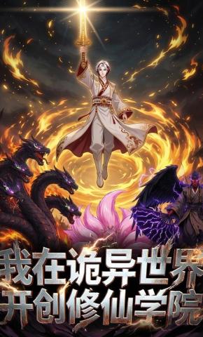 短剧《我在诡异世界开创修仙学院》海报