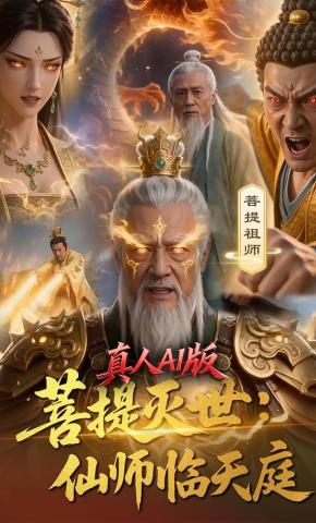 短剧《菩提灭世：仙师临天庭真人AI版》海报
