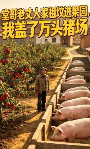 短剧《堂哥老丈人家祖坟进果园，我盖了万头猪场》海报