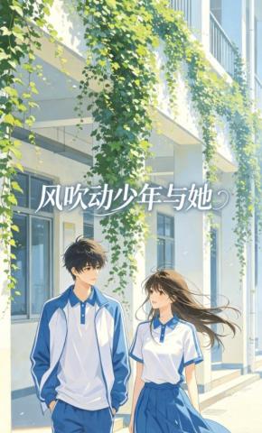 短剧《风吹动少年与她》海报