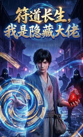 短剧《符道长生，我是隐藏大佬》海报