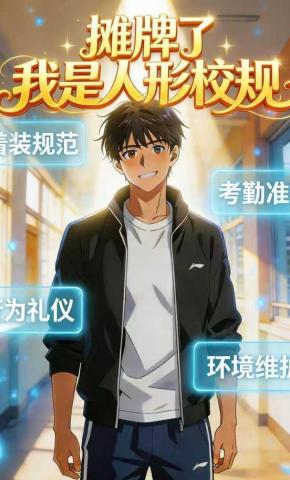 短剧《摊牌了，我是人形校规》海报