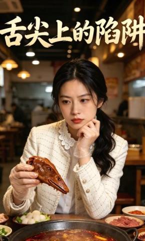 短剧《舌尖上的陷阱》海报