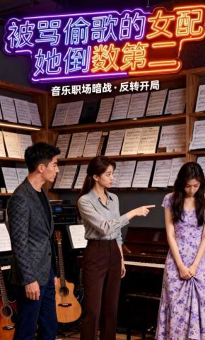 短剧《被骂偷歌的女配她倒数第二》海报