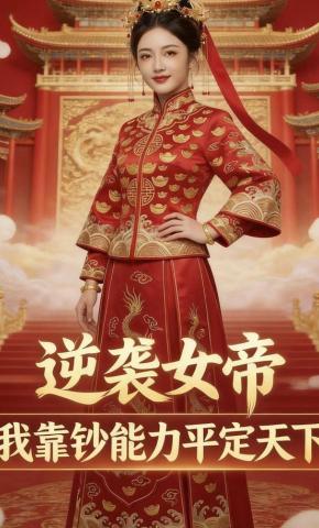 短剧《逆袭女帝我靠钞能力平定天下》海报