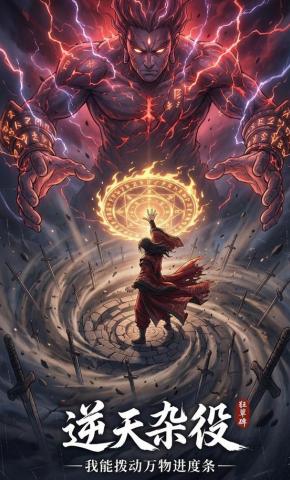 短剧《逆天杂役：我能拨动万物进度条》海报