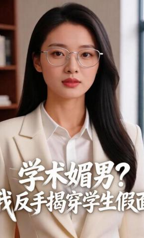 短剧《学术媚男？我反手揭穿学生假面》海报