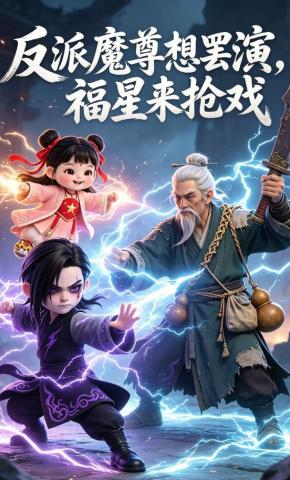 短剧《反派魔尊想罢演，福星来抢戏》海报