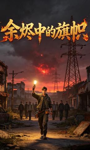 短剧《余烬中的旗帜》海报