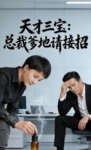 短剧《天才三宝：总裁爹地请接招》海报