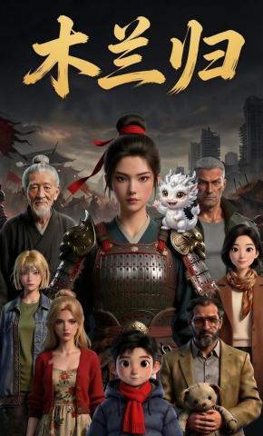 短剧《木兰归》海报