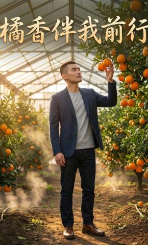 短剧《橘香伴我前行》海报
