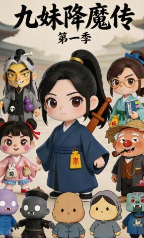 短剧《九妹降魔传》海报