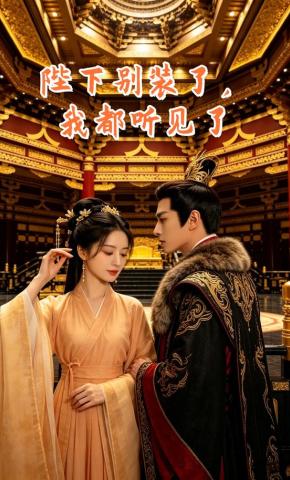 短剧《陛下别装了，我都听见了》海报