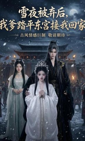 短剧《雪夜被弃后，我爹踏平东宫接我回家》海报