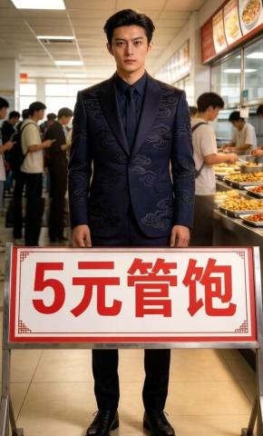 短剧《5元管饱》海报