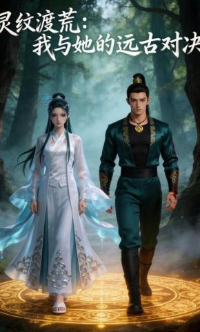 短剧《灵纹渡荒：我与她的远古对决》海报