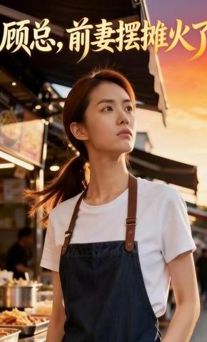 短剧《顾总，前妻摆摊火了》海报